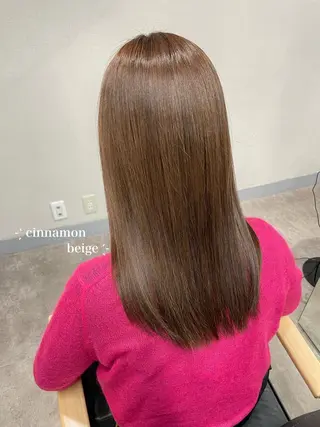 ロング カラー レイヤーカット 韓国ヘアayameのヘアスタイル