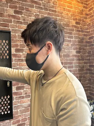 ショート カラー メンズ 久木原 ゆりのヘアスタイル