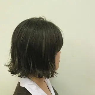 ミディアム ニュアンスパーマ/ レイヤー/茶屋町のヘアスタイル