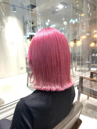 ミディアム カラー ヘアアレンジ ネイル 🌈インナーカラー ‘ショウマ’🌈のヘアスタイル