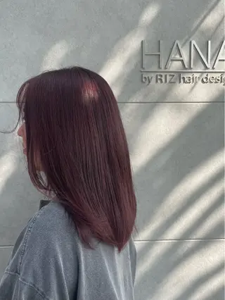 セミロング カラー 武田 ひよりのヘアスタイル