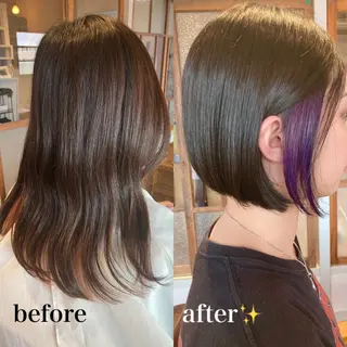ミディアム タカツド ユウキのヘアスタイル