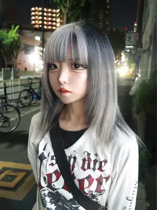 ミディアム ハイトーン/メンズ/ デザイン/梅田/ミユのヘアスタイル