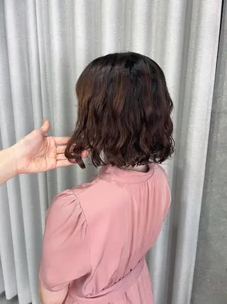 パーマ ボブパーマコテ巻き風 パーマNo1深江秀平のヘアスタイル