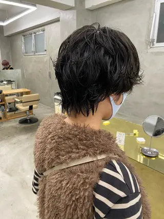 ショート カラー パーマ 無料カットモデル募集 🌱ひょうがのヘアスタイル