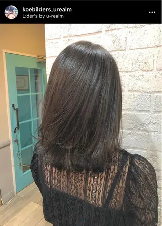 ミディアム カラー メンズhair /こえびのヘアスタイル