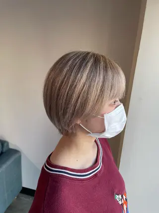 カラー 顔まわり/W カラー/リョウのヘアスタイル