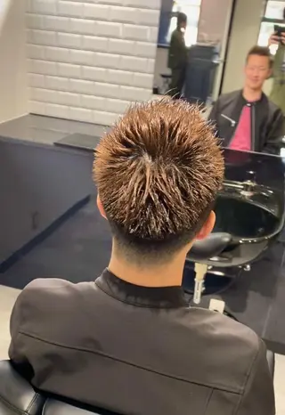 ショート カラー メンズ 前田賢生 ご新規様はNGのヘアスタイル