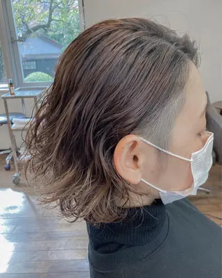 ショート カラー パーマ 縮毛矯正🌈 三浦暢輝のヘアスタイル