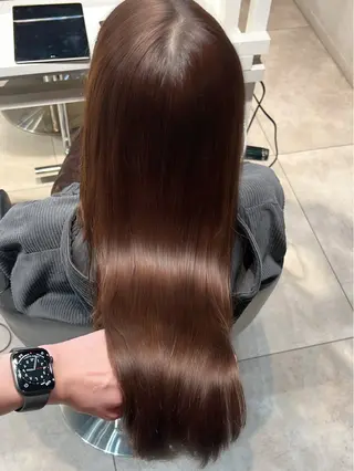 ロング 恵比寿韓国レイヤー× 艶透明感カラー大場のヘアスタイル