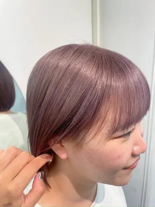 ショート カラー 野町好花 レイヤー/髪質改善のヘアスタイル