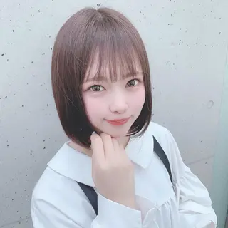 ミディアム カラー ✨️美髪矯正×似合わ せ艶カラー✨藤田透のヘアスタイル