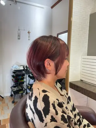 ショート プルシールエクステ/ ハイトーン/ブリーチのヘアスタイル
