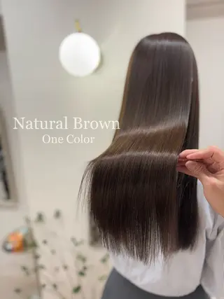 ロング カラー ヘアアレンジ 二ヶ月綺麗なデザイン カット/星野六三四のヘアスタイル