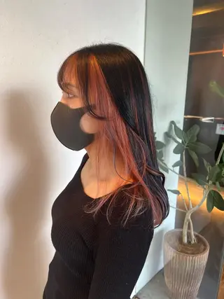 ロング カラー 中井 一葉のヘアスタイル