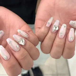 ネイル moca心斎橋店 Aina🐈⬛🤍のネイルデザイン