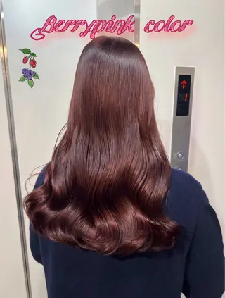 ロング カラー louwe 武藤幸世のヘアスタイル