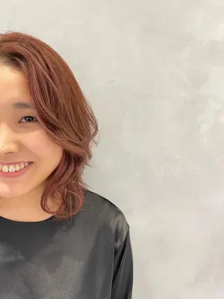 ミディアム ✁完全個室✁永野 晴のヘアスタイル