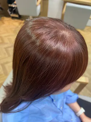 ロング ひなこ♡縮毛矯正/ 艶カラー🤍透明感のヘアスタイル