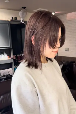 セミロング カラー パーマ ヘアアレンジ メンズ キッズ ネイル マツエク・マツパ アイブロウ 🦕ウルフカット 🦕ａｋｉｈｏのヘアスタイル