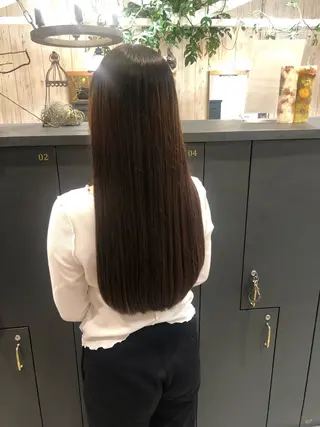 ロング 飯田 真季のヘアスタイル