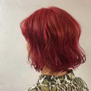 ミディアム カラー ヘアアレンジ 💖原宿APREA 💖yuka💖のヘアスタイル