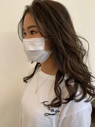 セミロング カラー 髪質改善サロン 心斎橋ARCHEのヘアスタイル