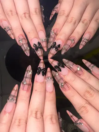 ネイル 33nail✴️栄 スミレ❇️Gel-xのネイルデザイン