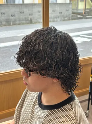 ミディアム パーマ メンズ BLANCHE 南行徳店【ブランシュ】所属・下村 琉弥のヘアスタイル