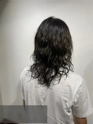 ロング パーマ メンズ 流行メンズスタイル ren✂︎のヘアスタイル