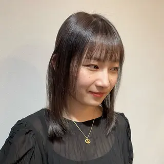ミディアム こいけ みきののヘアスタイル