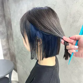 カラー ウルフ🦋顔まわり ❤︎ ͛MEIのヘアスタイル