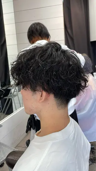ミディアム パーマ メンズ 似合わせ/前髪カット /店長   村上直也のヘアスタイル