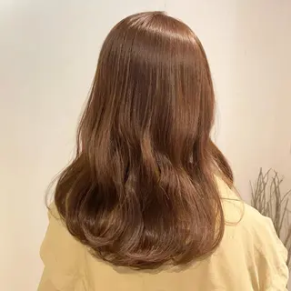 セミロング カラー ヘアアレンジ kitin 吉祥寺 山岸花のヘアスタイル