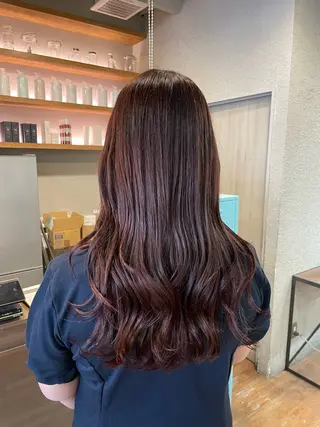ロング オオシマ ミユのヘアスタイル