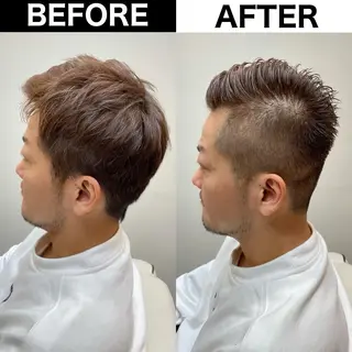 カラー メンズ Soleria 田中慎一のヘアスタイル