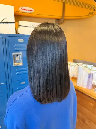ミディアム カラー 中田 こころのヘアスタイル