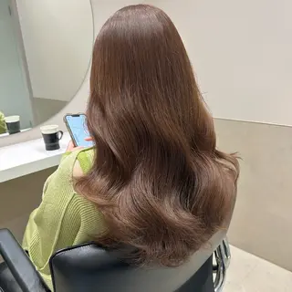 セミロング カラー ヘアアレンジ mai🍑暖色カラー /レイヤー💖のヘアスタイル