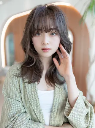セミロング 渋谷メンズ特化/ mayukoのヘアスタイル