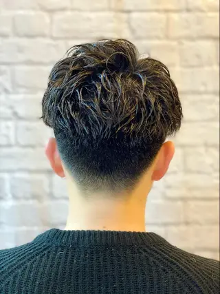 ショート パーマ ヘアアレンジ メンズ 【メンズカット】 黒田美穂のヘアスタイル