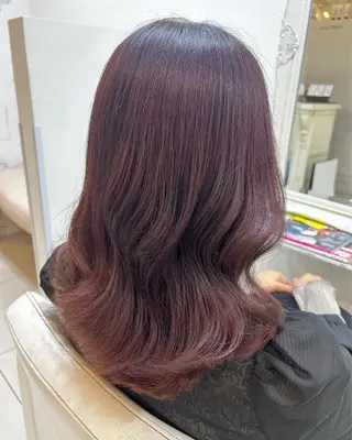 セミロング カラー ヘアアレンジ マツエク・マツパ アイブロウ 透明感カラー🫧ヘア セット🫧松本菜月の眉毛・アイブロウイメージ