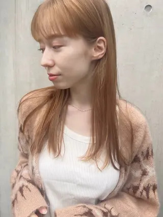 セミロング 透明感カラー🌿ボブ ✨飛田　ケイのヘアスタイル