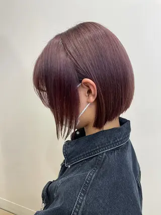 ミディアム カラー レイヤー/ハッシュ 渋谷/サッタのヘアスタイル