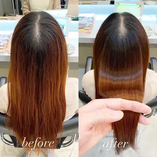セミロング パーマ 艶髪と透明感を ‼️/若林のヘアスタイル