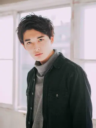 ショート カラー パーマ メンズ 【公式】amble luxe池袋東口🩷のヘアスタイル