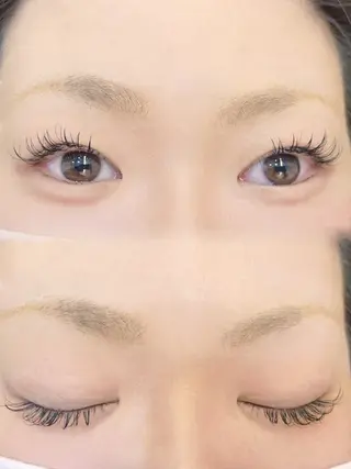 マツエク・マツパ 岡本葵子カットモデル ┊束感マツエクのマツエク・マツパデザイン