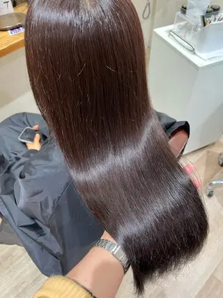 ロング カラー ヘアアレンジ チャンモリパーマ/韓 国/Minami🦋のヘアスタイル