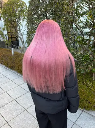 ロング カラー ヘアアレンジ 🩶【推しハイトーン 】yuzu🩶のヘアスタイル