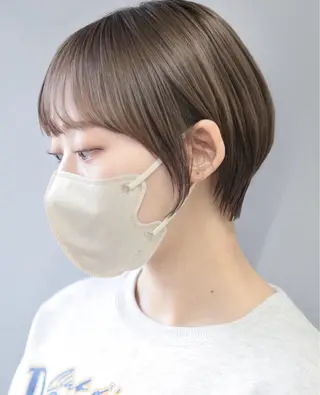 ショート レディースパーマ モデル募集RIKOのヘアスタイル
