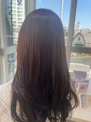 ロング カラー NaVIユウジ 透明感カラーのヘアスタイル